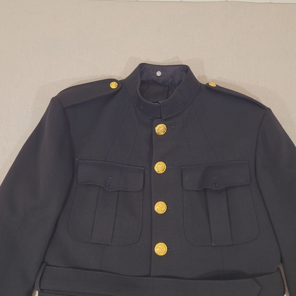 1950s USMC Formal Mens Dress Coat Size 40R Rare Military Collectible Korean War - Picture 2 of 10